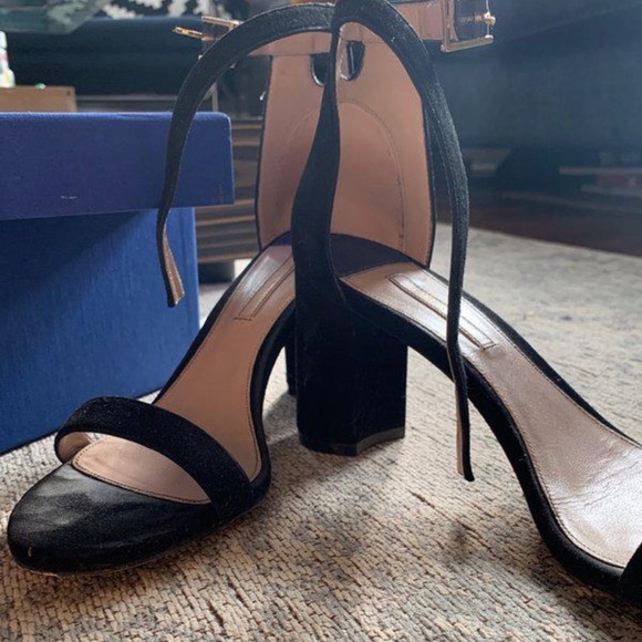 Stuart Weitzman Block Heel Sandal 9.5 - Picture 2 of 4